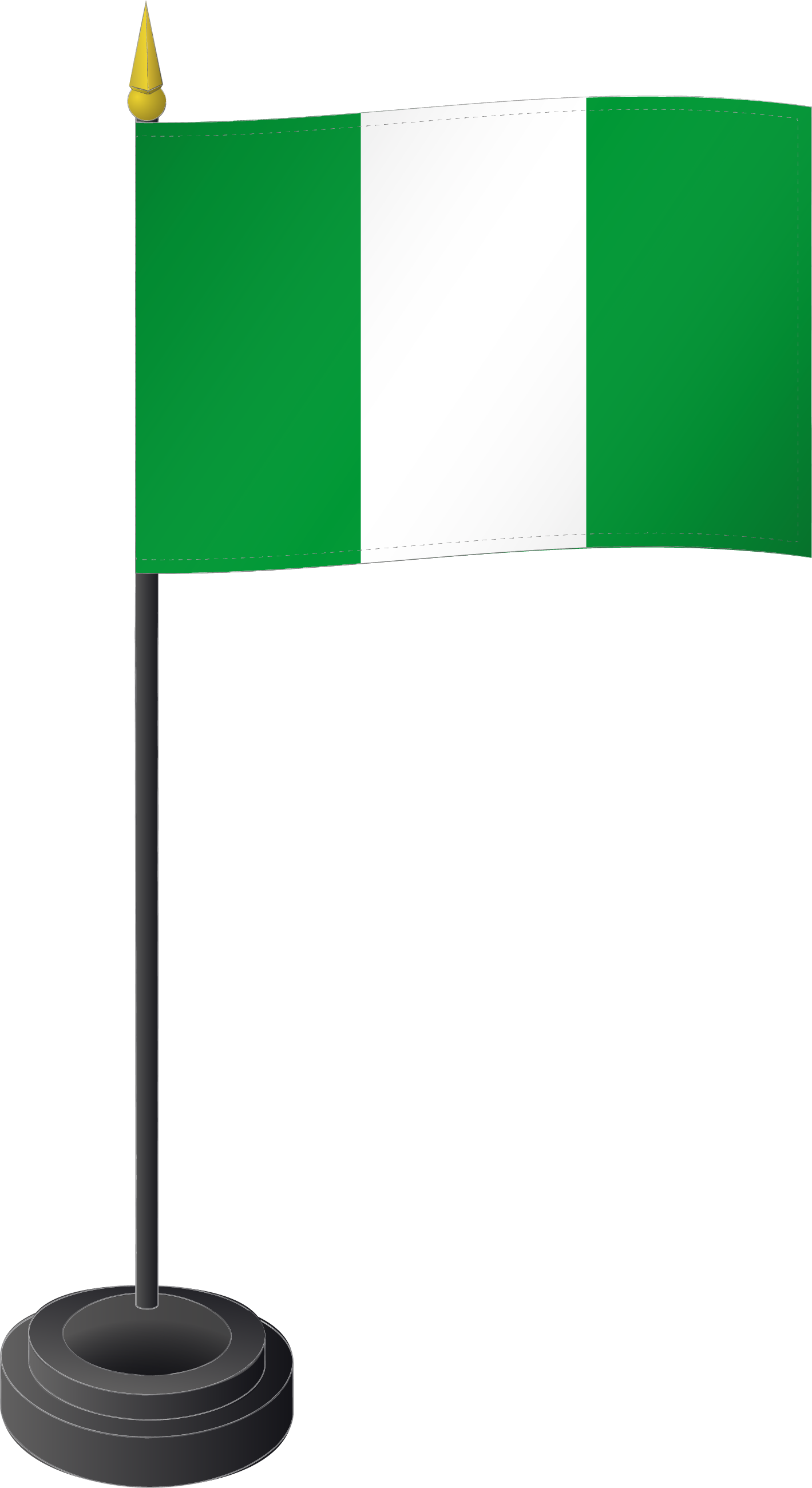  Tischflagge Nigeria 