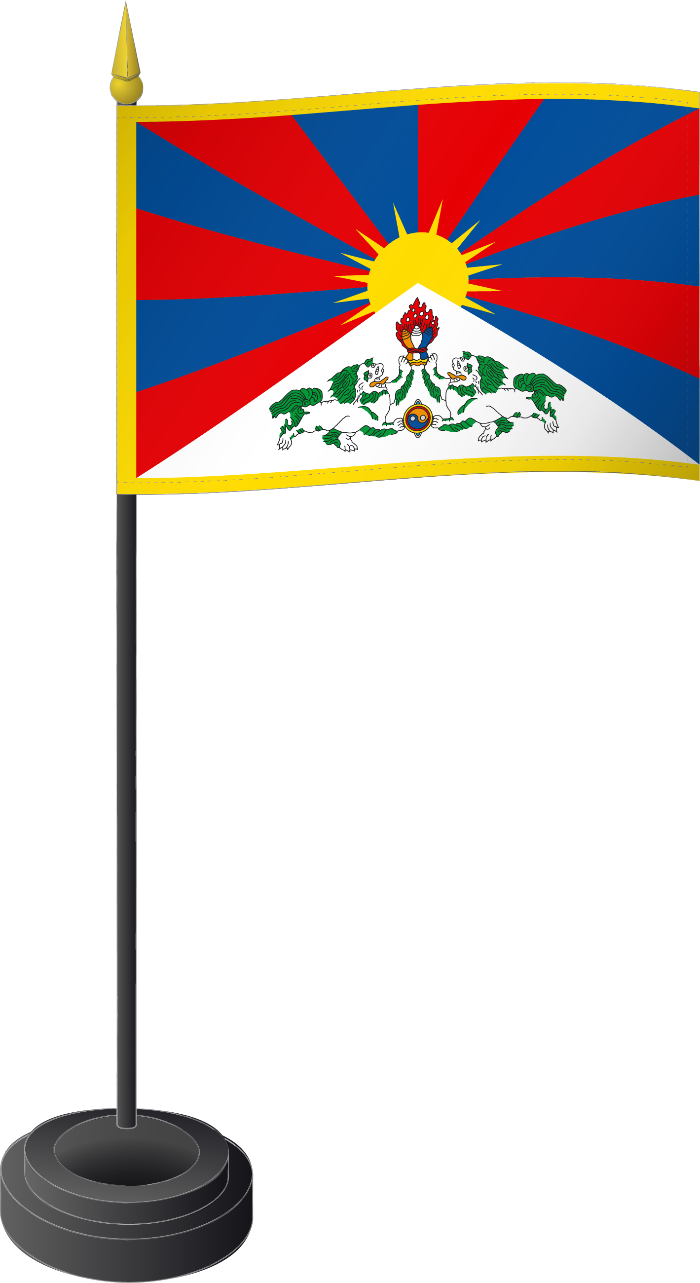 Fahne Tischflagge Tibet 