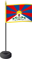 Tischflagge Tibet