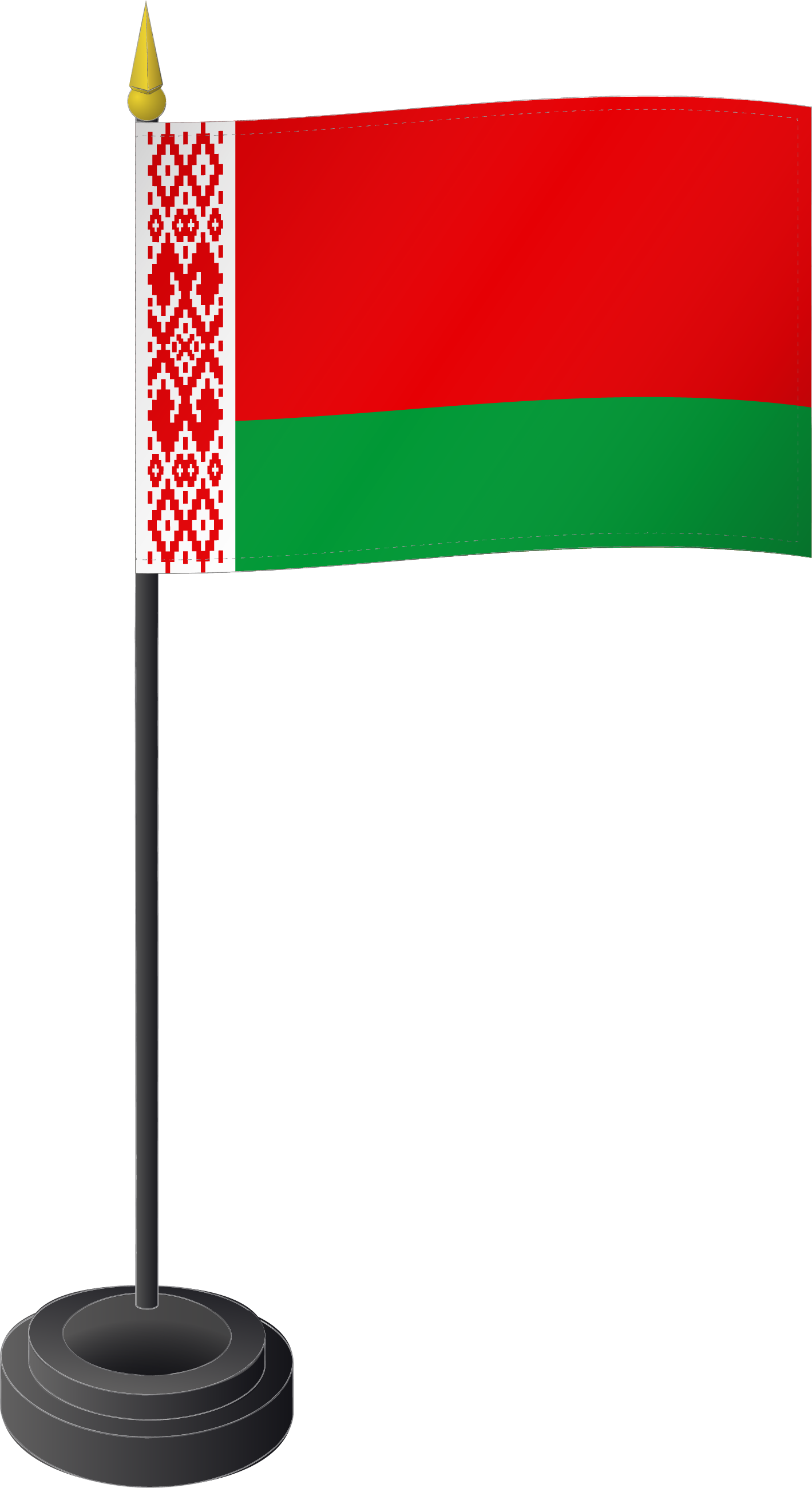 Drapeau Drapeau de table, Biélorussie/Belarus 