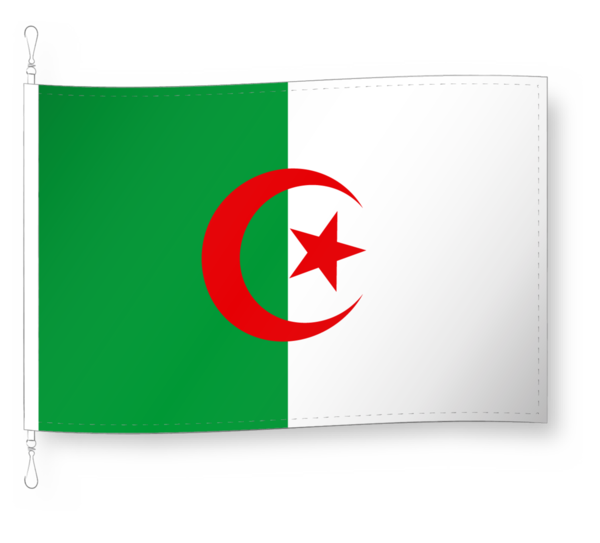 Mini-Fahne Algerien – Doppelseitig Bedruckt, Ca. 15x10 Cm, Aus Polyester