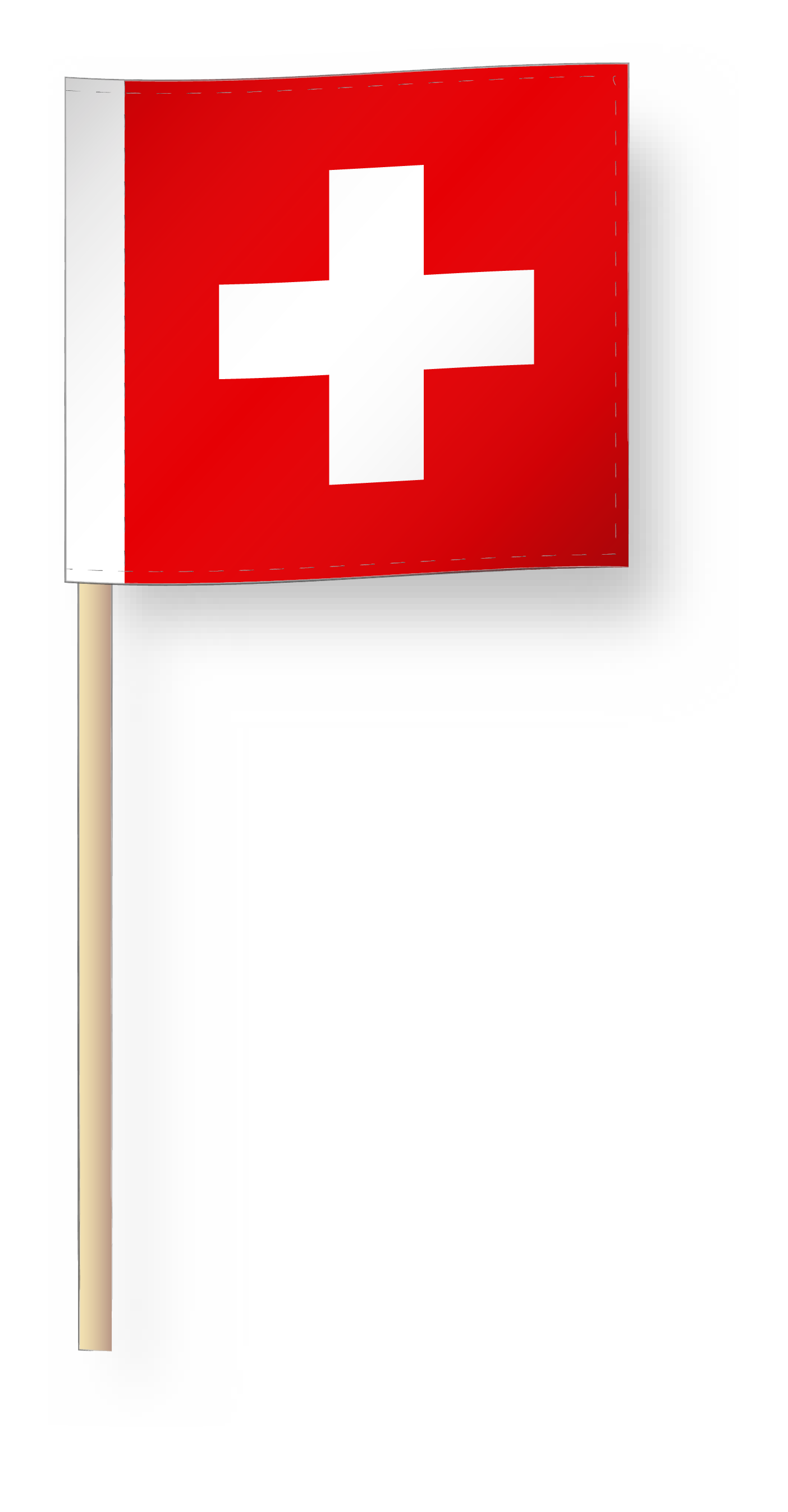 Mini Fanion / Drapeau De Voiture - Blason De Genève, Suisse - Décoration Souvenir