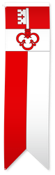 Drapeau pour candélabre PREMIUM 80 x 300 cm, Obwald