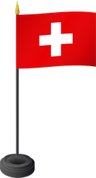 Tischfahne, Schweiz