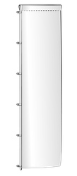 Auslegerfahne KHK ROYAL, Hohlsaum und Karabiner
