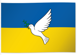 Ukraine mit Friedenstaube
