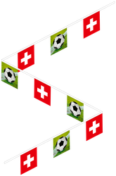 Guirlande en tissu, football-Suisse