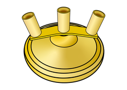 Raumständersockel PRESTIGE, 3 Stangen