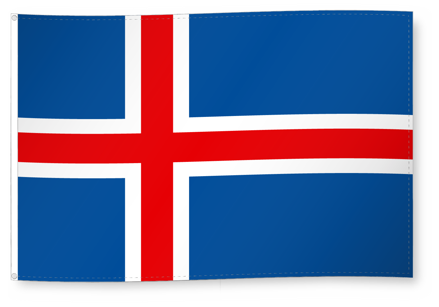 Island Flagge